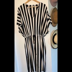 Zara Black Striped Dress